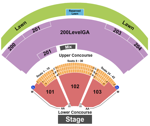 Shoreline Amphitheatre RÜFÜS DU SOL Seating Chart